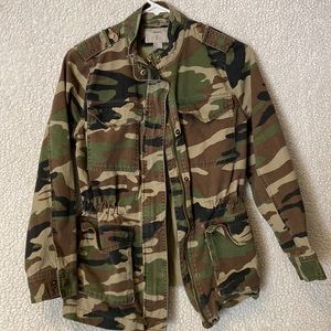 Forever 21 military style jacket with a cinched waist